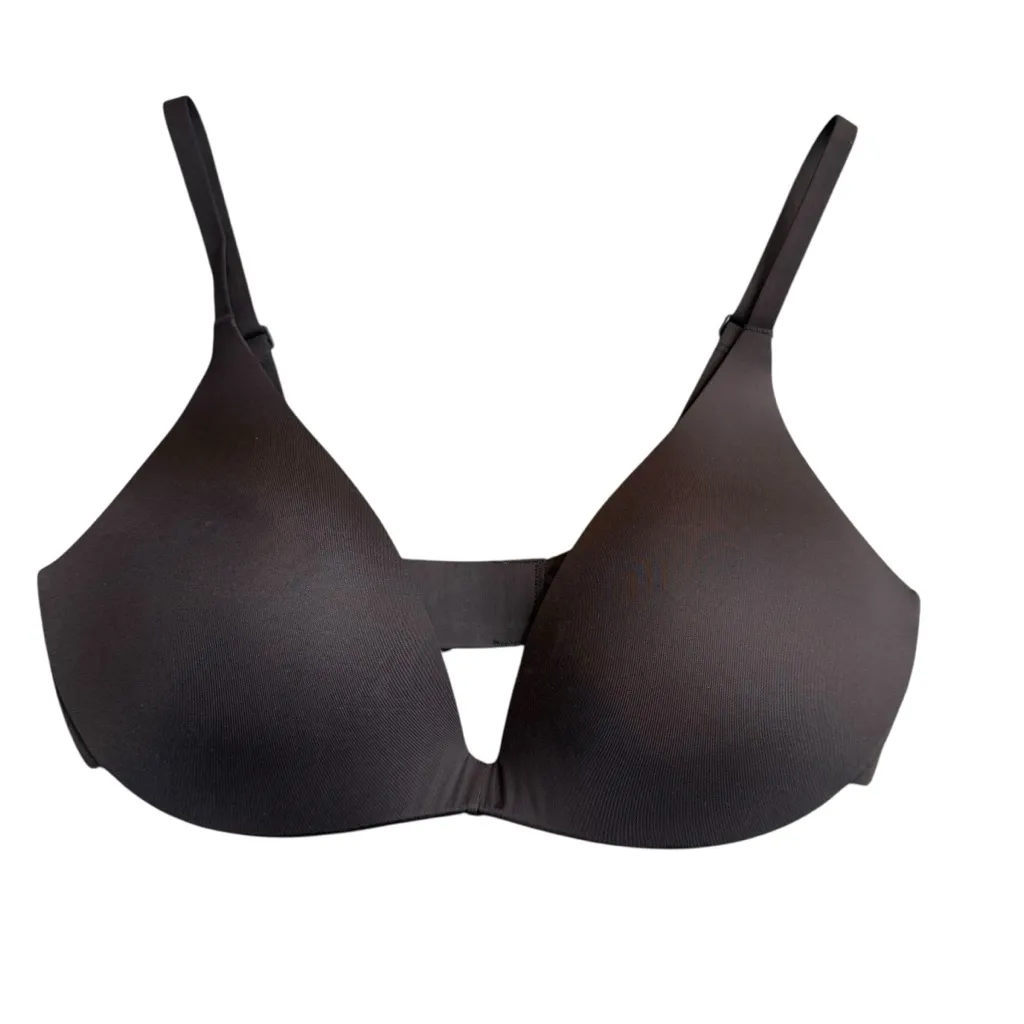 Skims Size 32C Ultimate Teardrop Push Up Bra Cocoa Dark Brown Seamless Shaping - Image 2