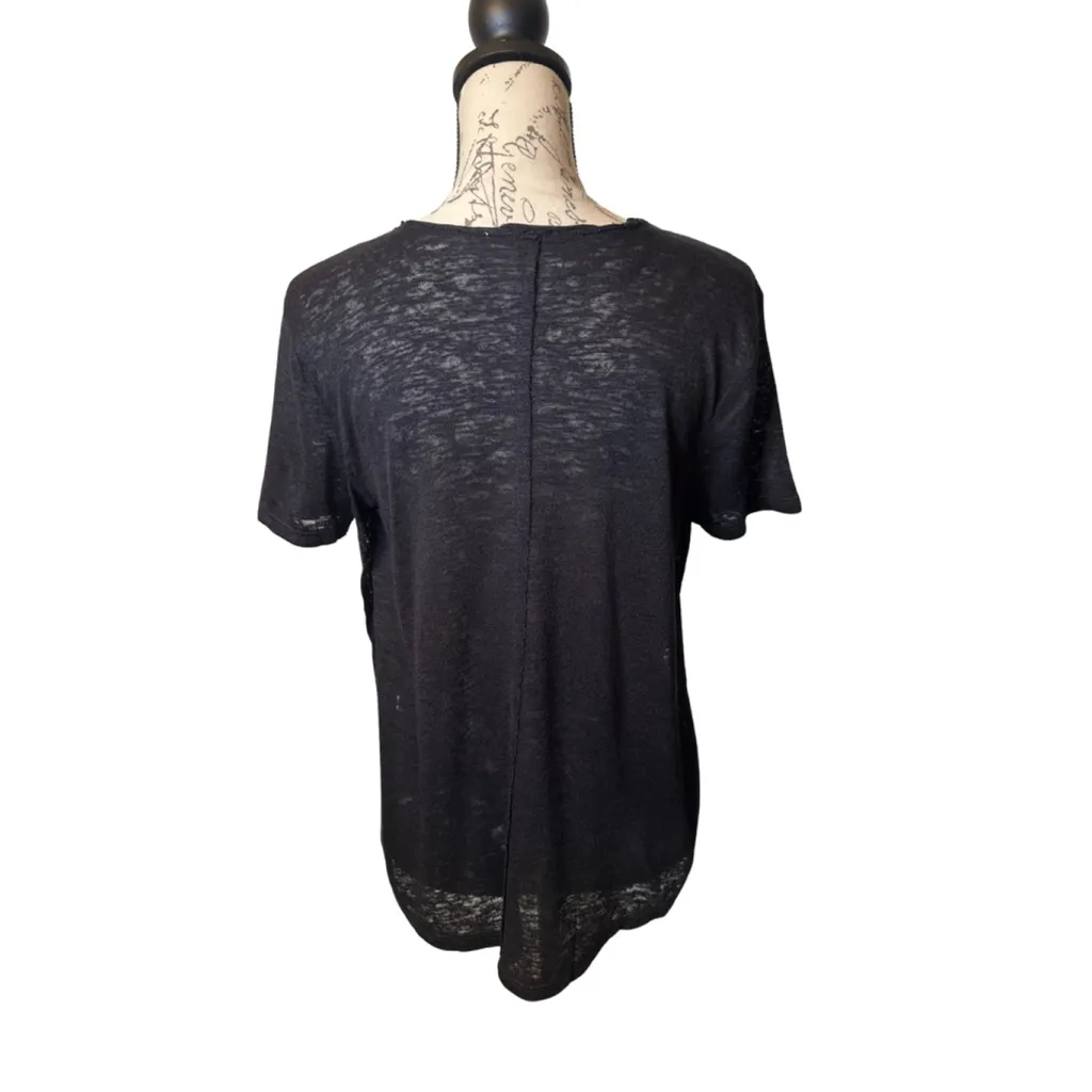 Melrose and Market Small Sheer Scoop Neck Short Sleeve Shirt - Image 8