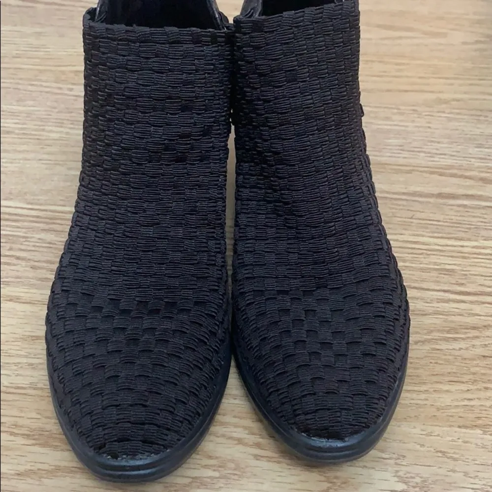 Steve Madden Panga Brown Woven Ankle Bootie 7.5 - Image 8