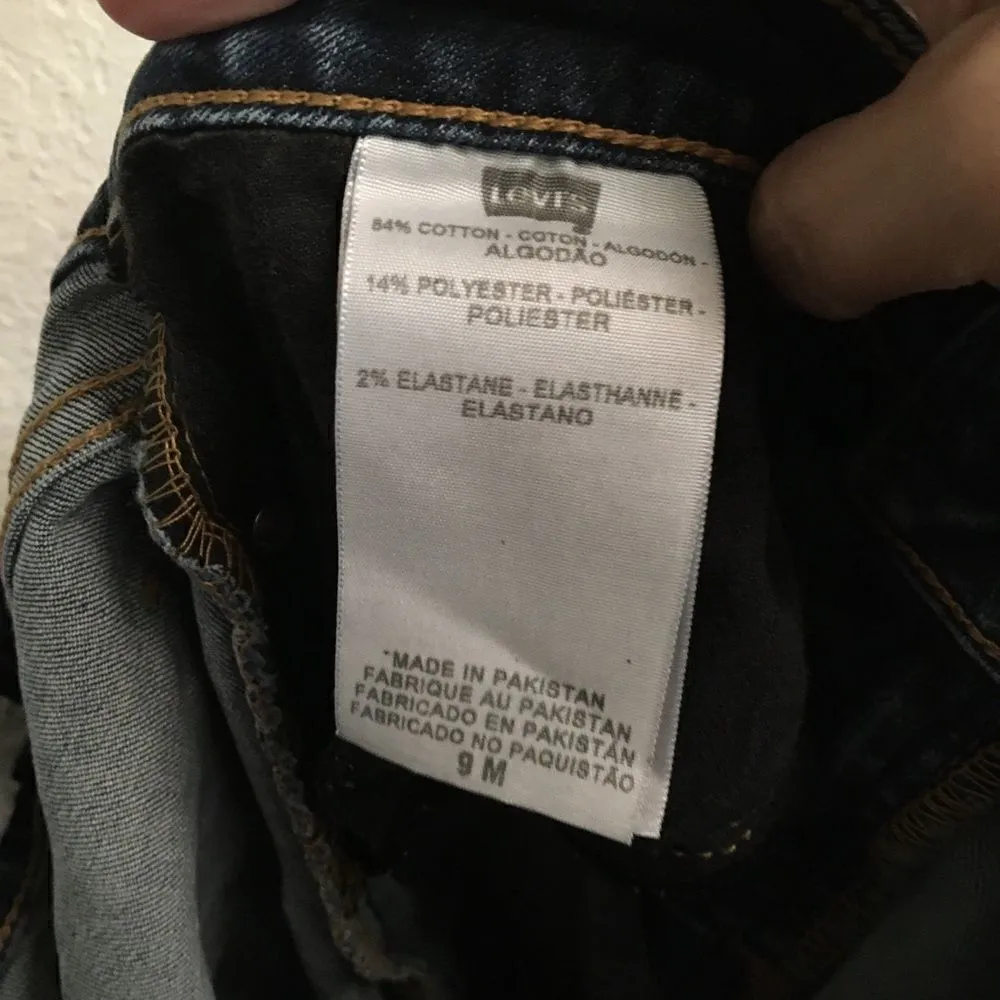 Levi’s 535 denim leggings 9M - Image 7