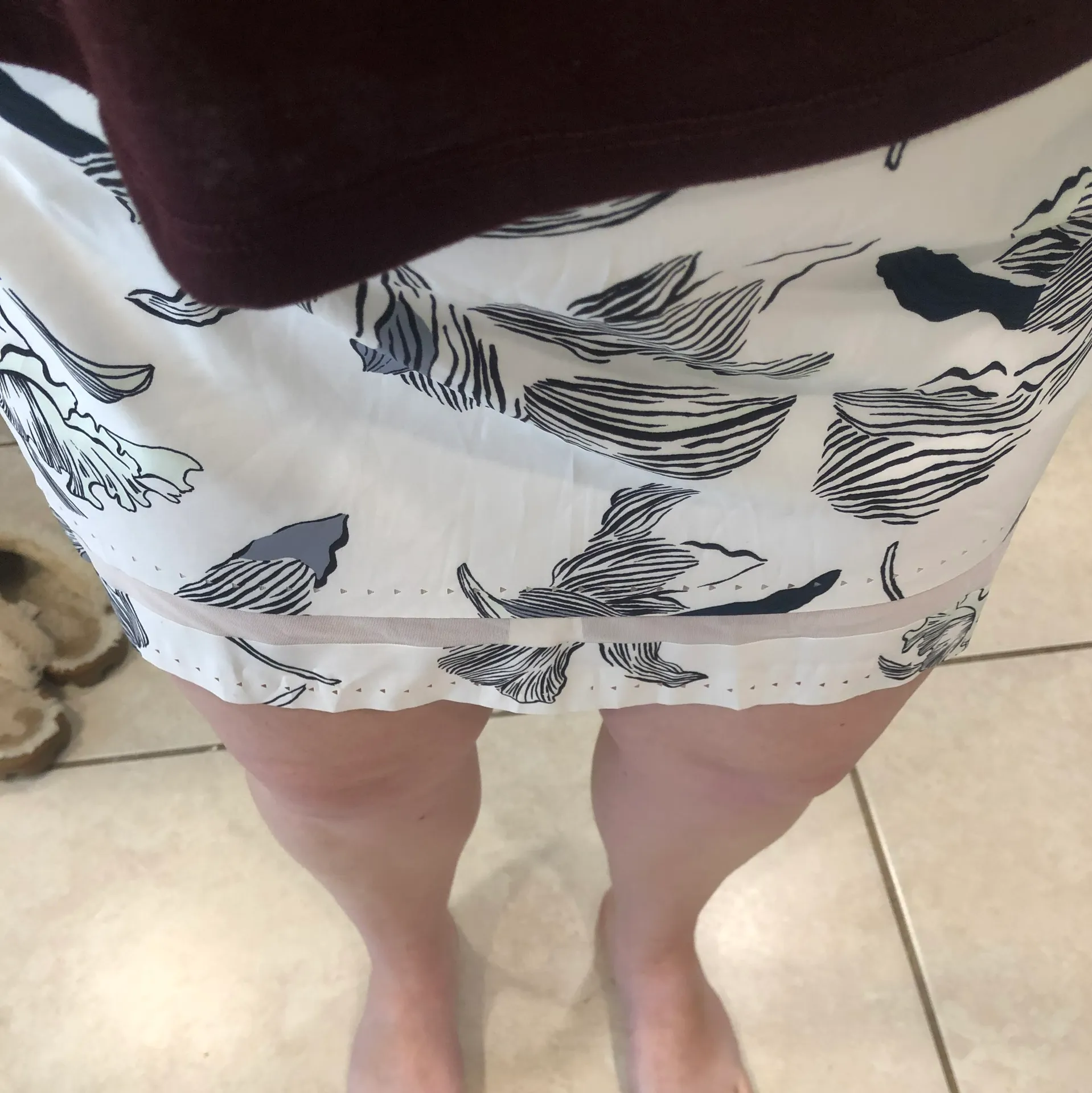 Athleta White Floral Skort - Image 6