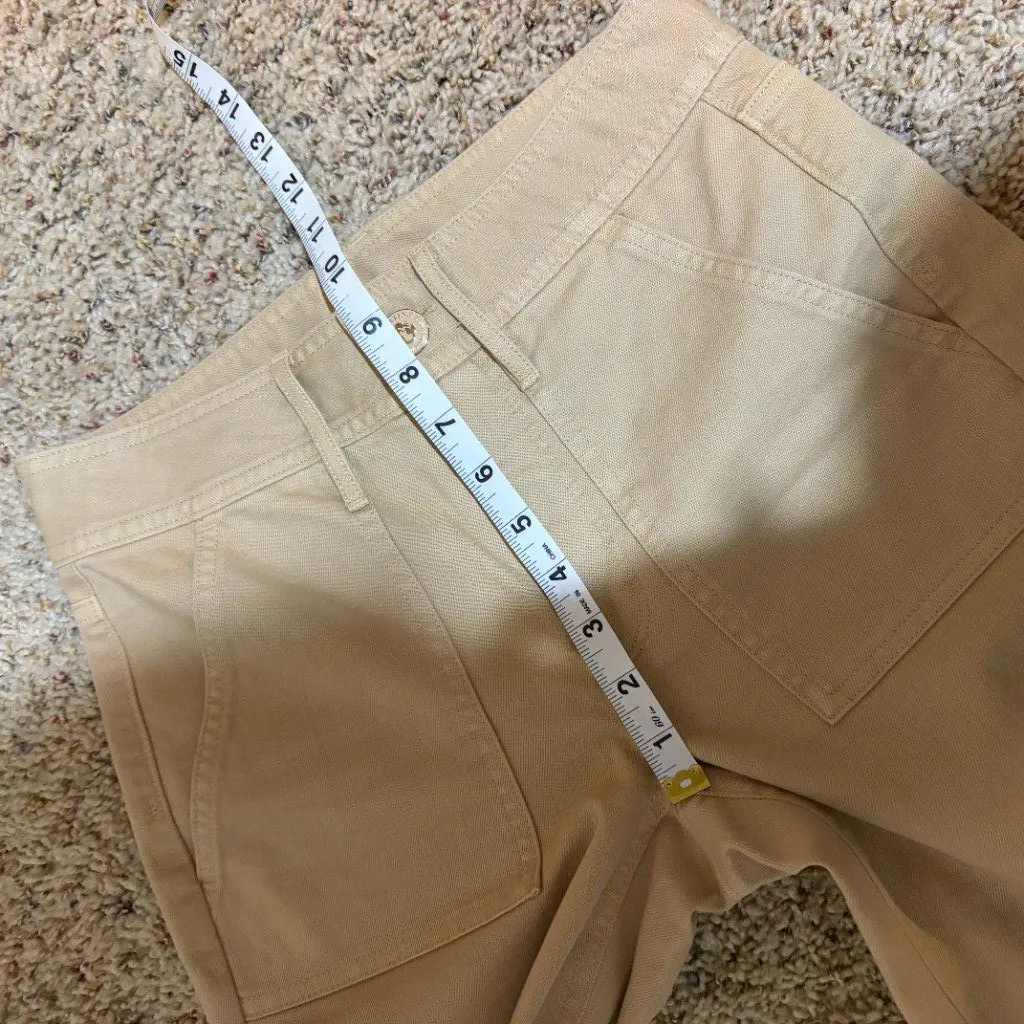 Spartina 449 Howell Wide Leg Crop Jeans Pants Khaki - Image 11