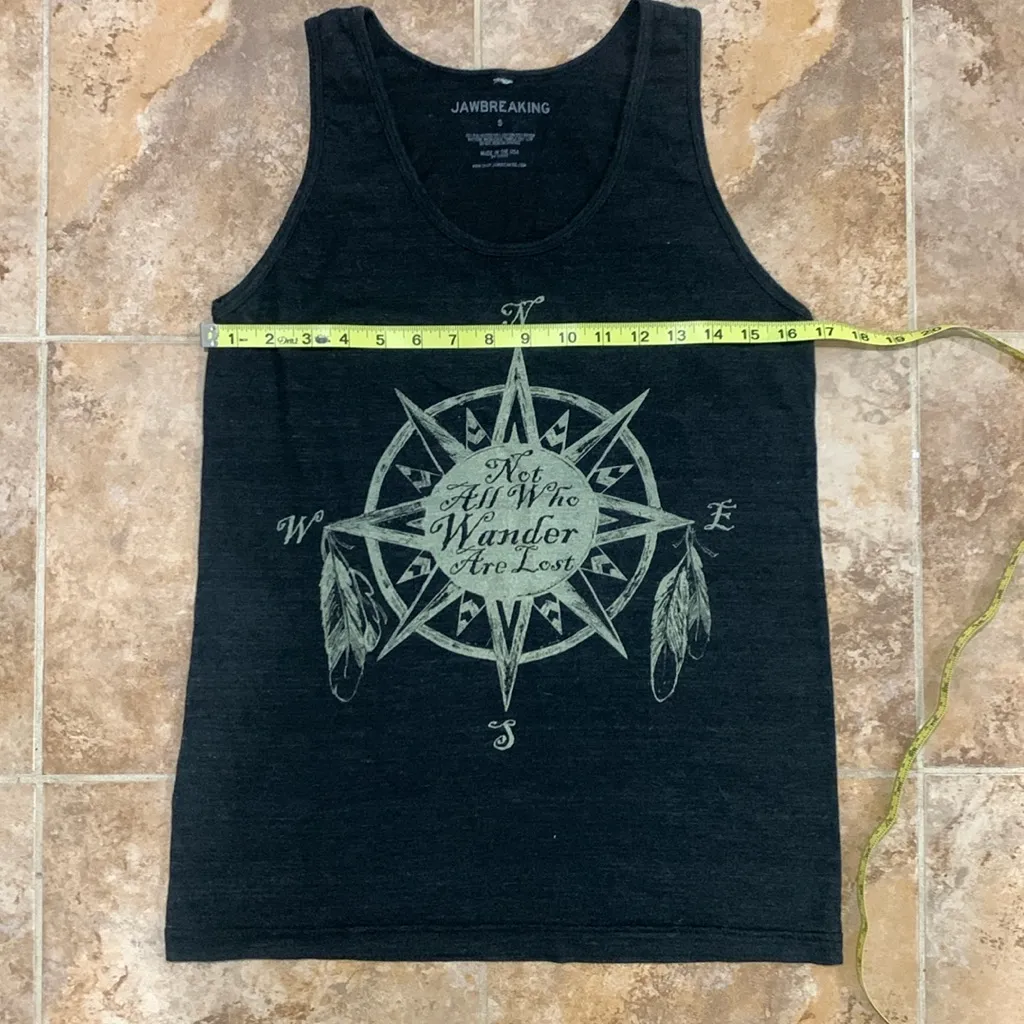 Jawbreaking LOTR Not all Who Wander Are Lost Graphic Tank Gray - Image 3