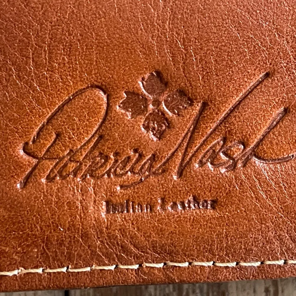 Patricia Nash Italian Leather Floral Wallet Fold Over Checkbook Tri-Fold Artsy - Image 5