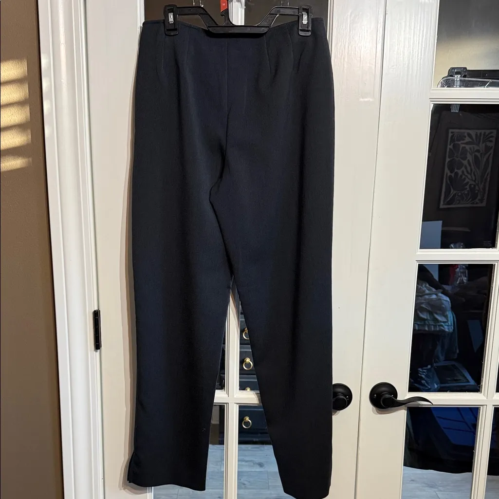 LIZ CLAIBORNE Michaela Smoke Grey Wide Leg Dress Pants Size 8 - Image 4