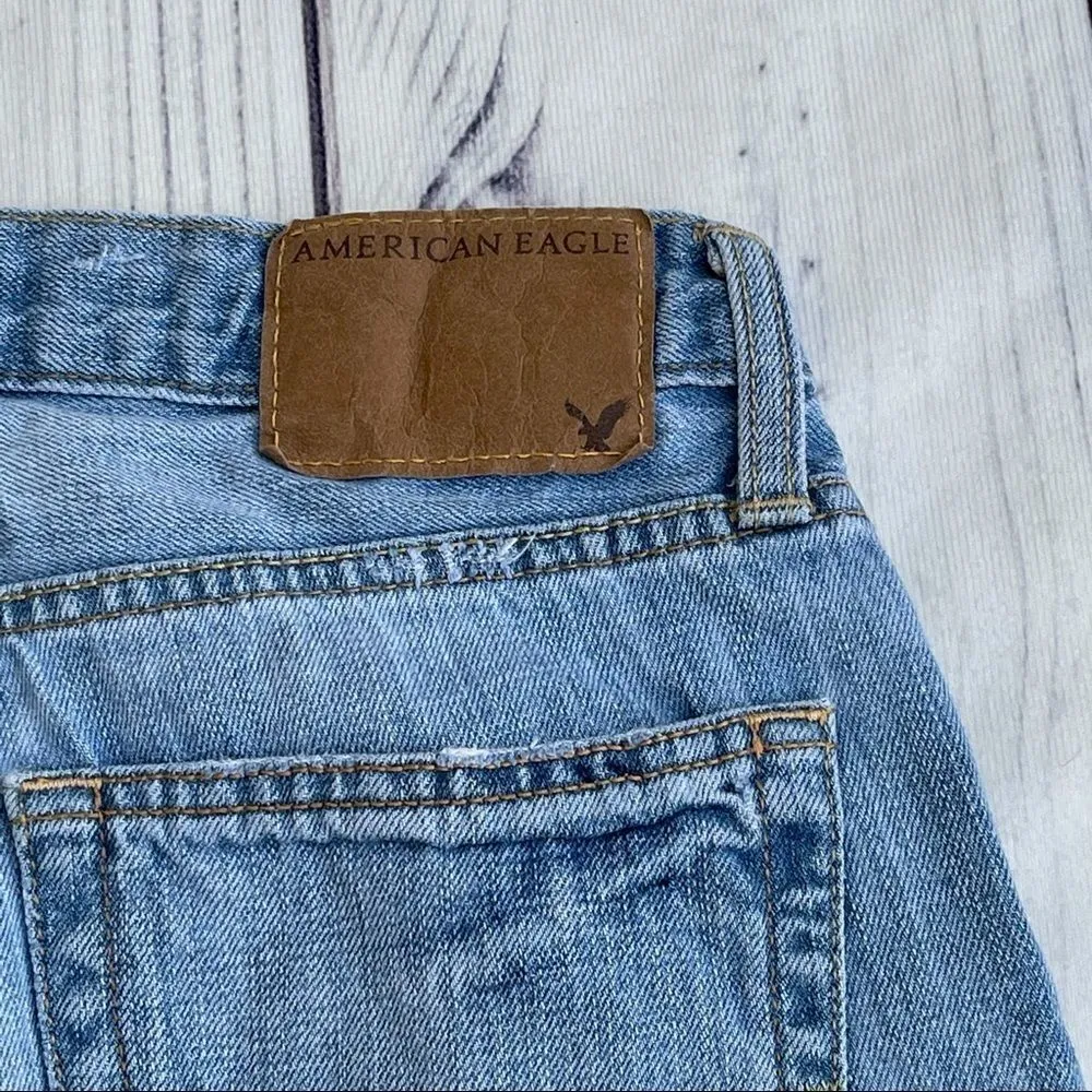 American Eagle Blue Jean Cutoff Distressed 26 - Image 2