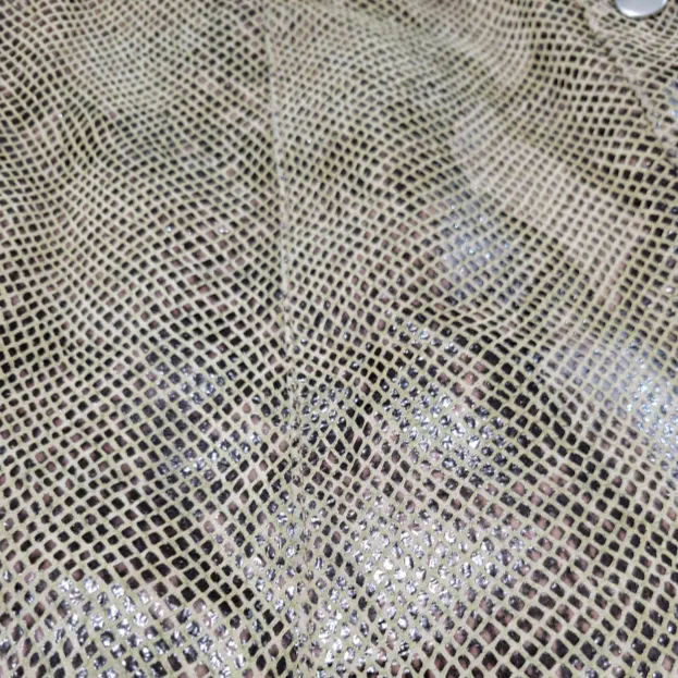 Zara Skirt Size Small 29" Waist A-Line Skirt Belted Snakeskin Print Animal Print Skirt  - Image 6