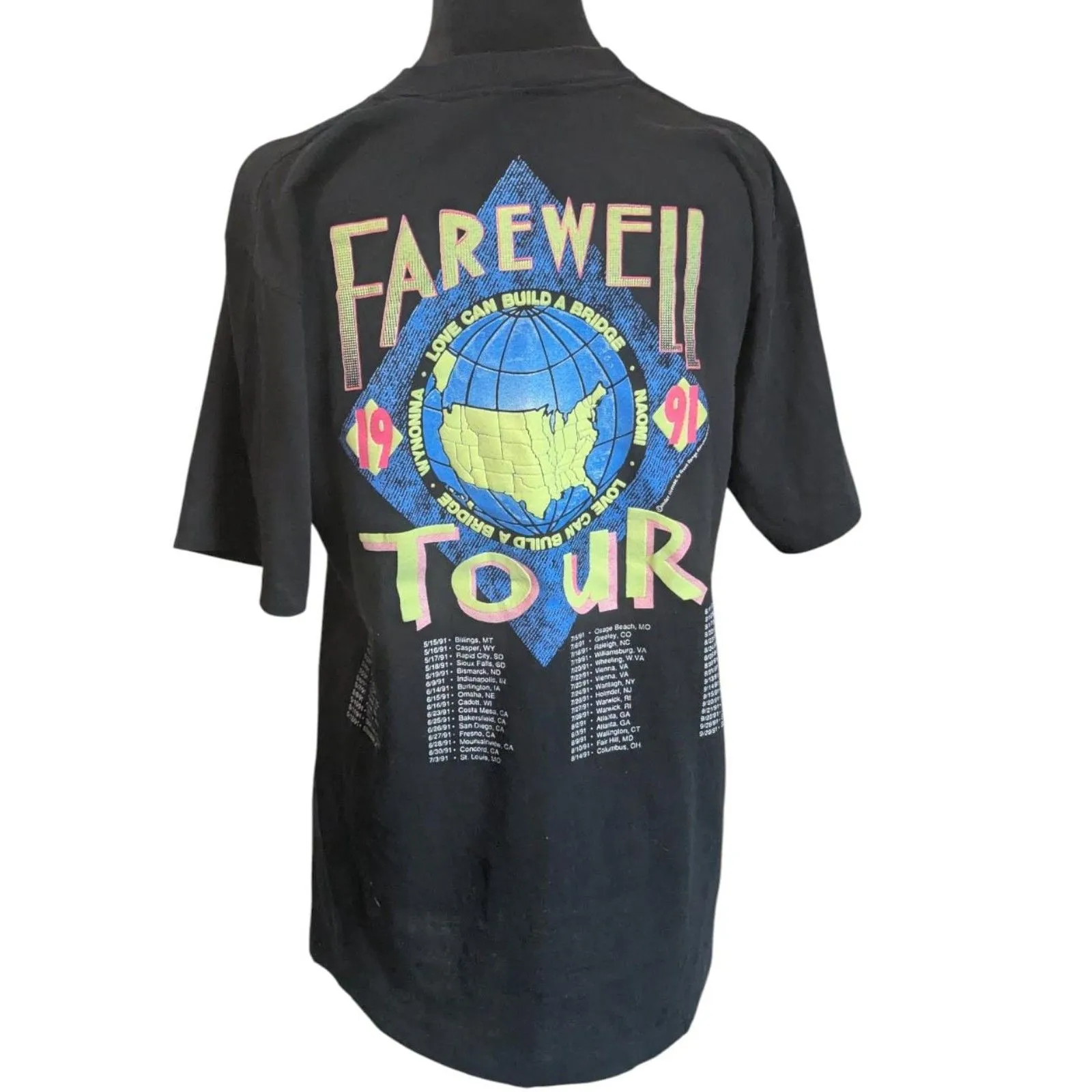VINTAGE 1991 THE JUDDS Farewell Tour T - Image 5