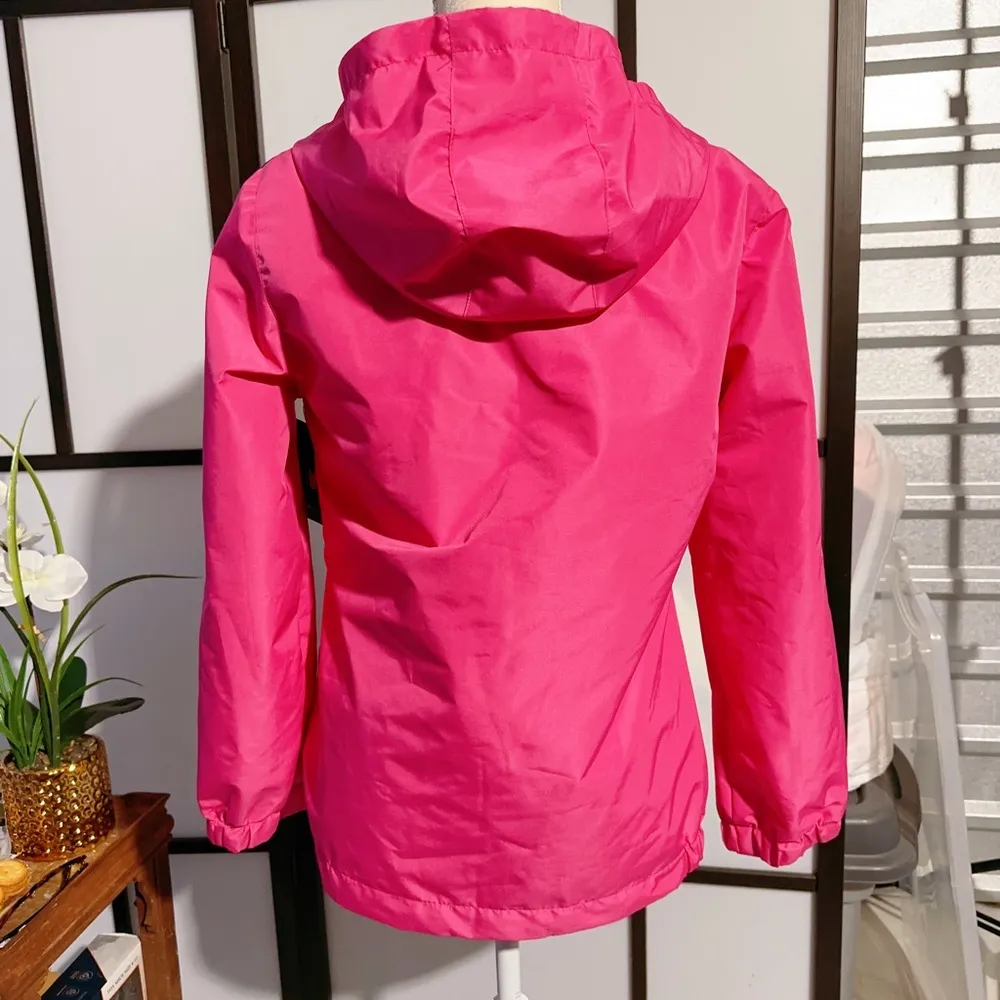 NWT Spyder Hit Pink windbreaker rain jacket active Full Zip Adjustable Hooded - Image 4