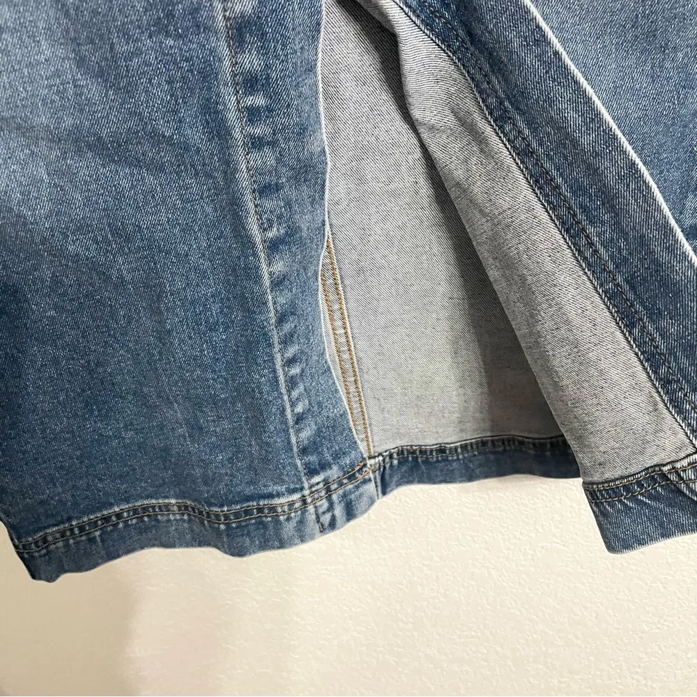 NWT Current/Elliott Womens Skirt Blue Denim Jean The Insignia Midi Size 26 - Image 7