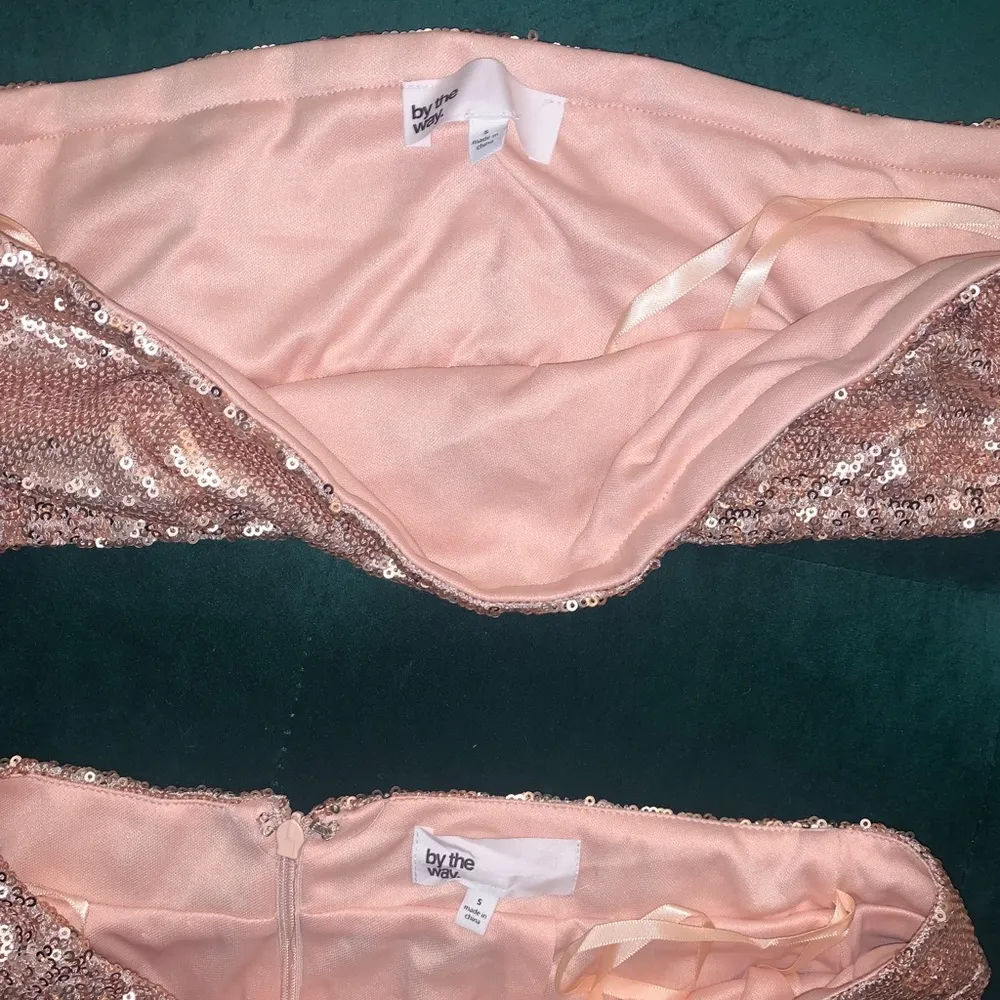 NWT By the way. Chloe sequin skirt top set - Image 6