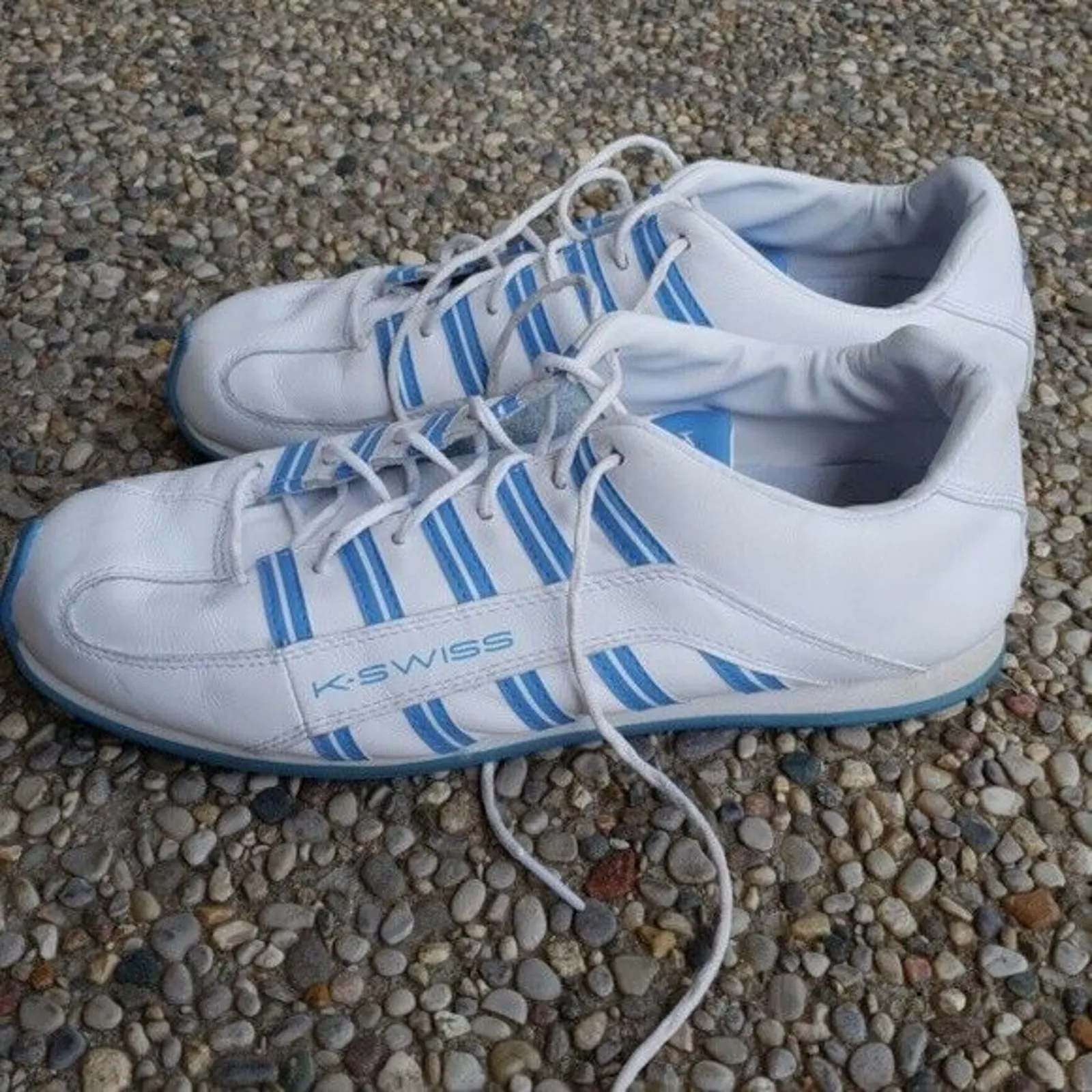 K-Swiss Blue & White Ladies Sneakers - 91039126 - Size 8 - Image 2