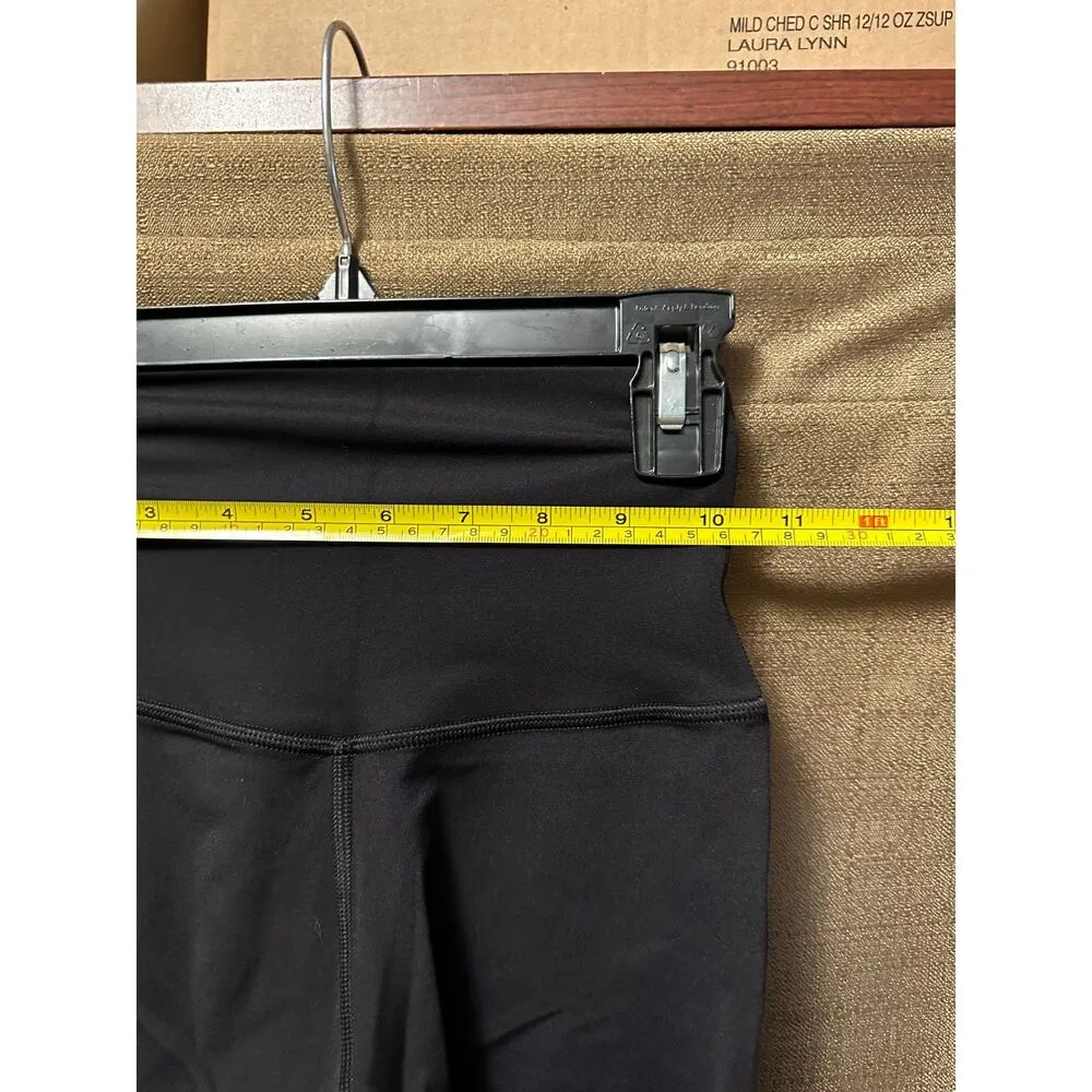 Alo Yoga  Womans Cropped Goddess Legging Black Size Small 24” Inseam - Image 5