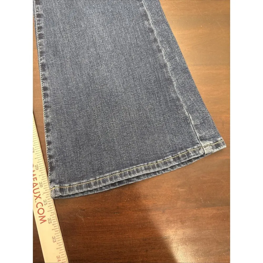 Lucky Brand Stevie Jeans Women's High-Rise Flare Size 6/28 Blue Retro Hippie - Image 14