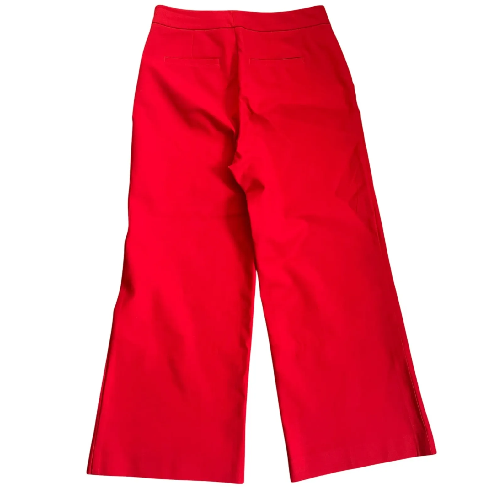 Ann Taylor Factory Red Wide Leg Cropped Pant‎ Bold Modern SIze 6 - Image 2