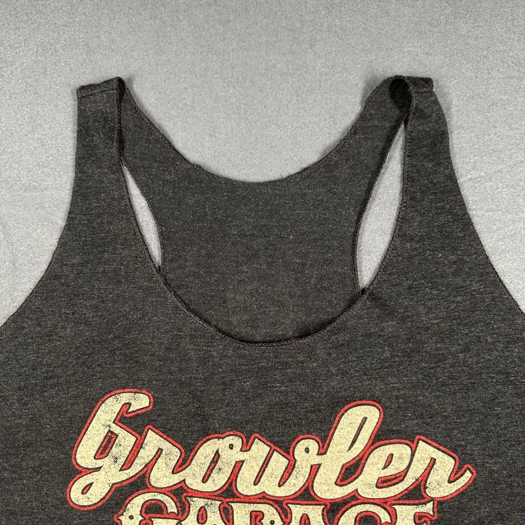 Growler Garage Womens Gray 30A Santa Rosa Beach FL Racerback Tank‎ Top Large - Image 3