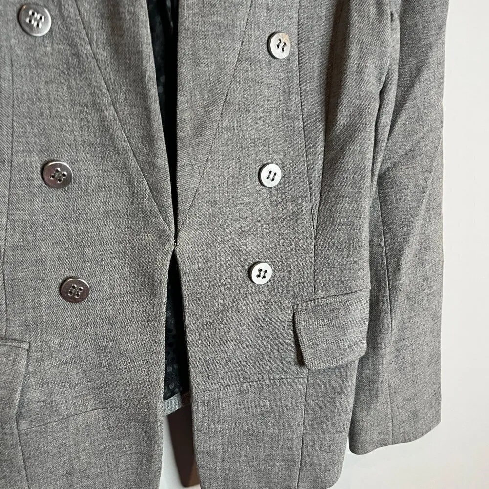 Seventy Two Changes grey button military blazer Gray Size 6 - Image 2