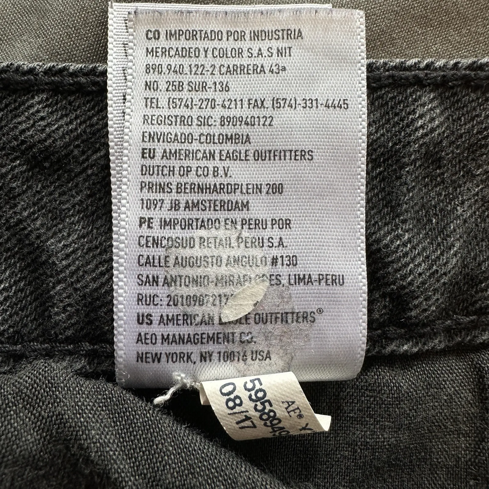 AE Women's Sz 12 Distressed Black Denim Mini‎ Skirt Festival Indie Boho Style - Image 13