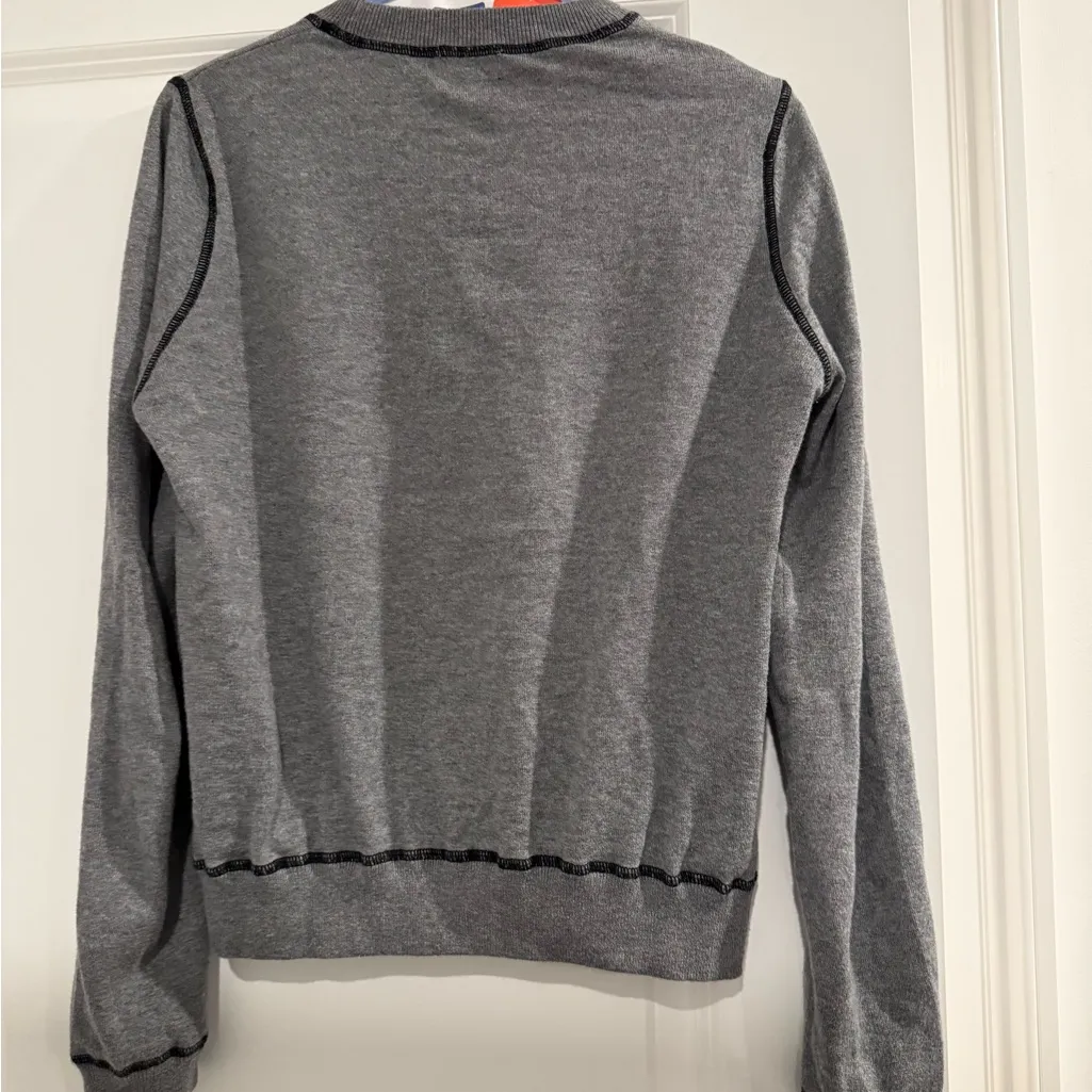 Minnie Rose Gray Crew Neck Sweater - Image 2