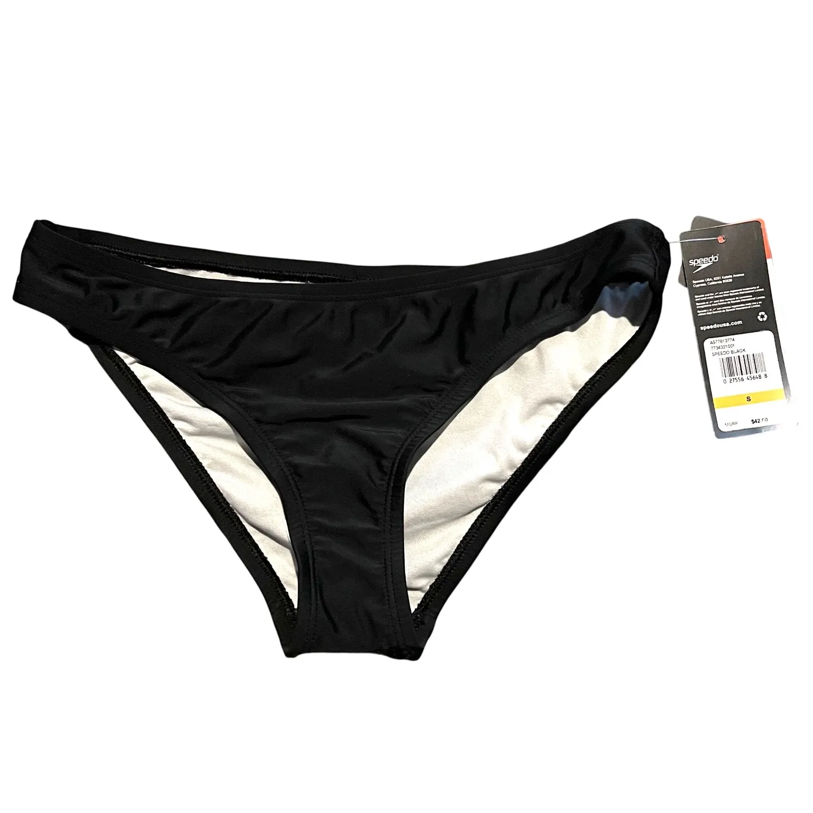 Speedo‎ Women's Scoop Bikini Bottom Black Small NWT - Image 2