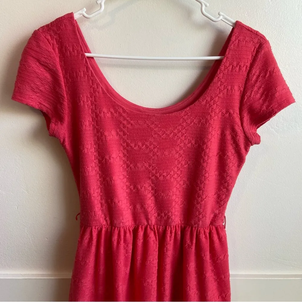 Lily Rose Pink Short Sleeve Mini Dress - Image 5