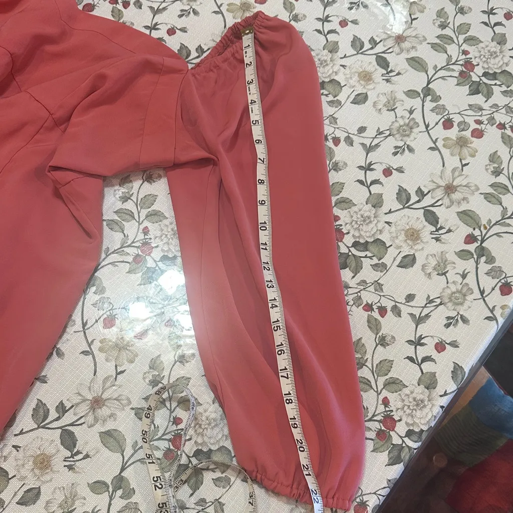 Abercrombie & Fitch Coral Long Sleeve mini Dress - Image 12