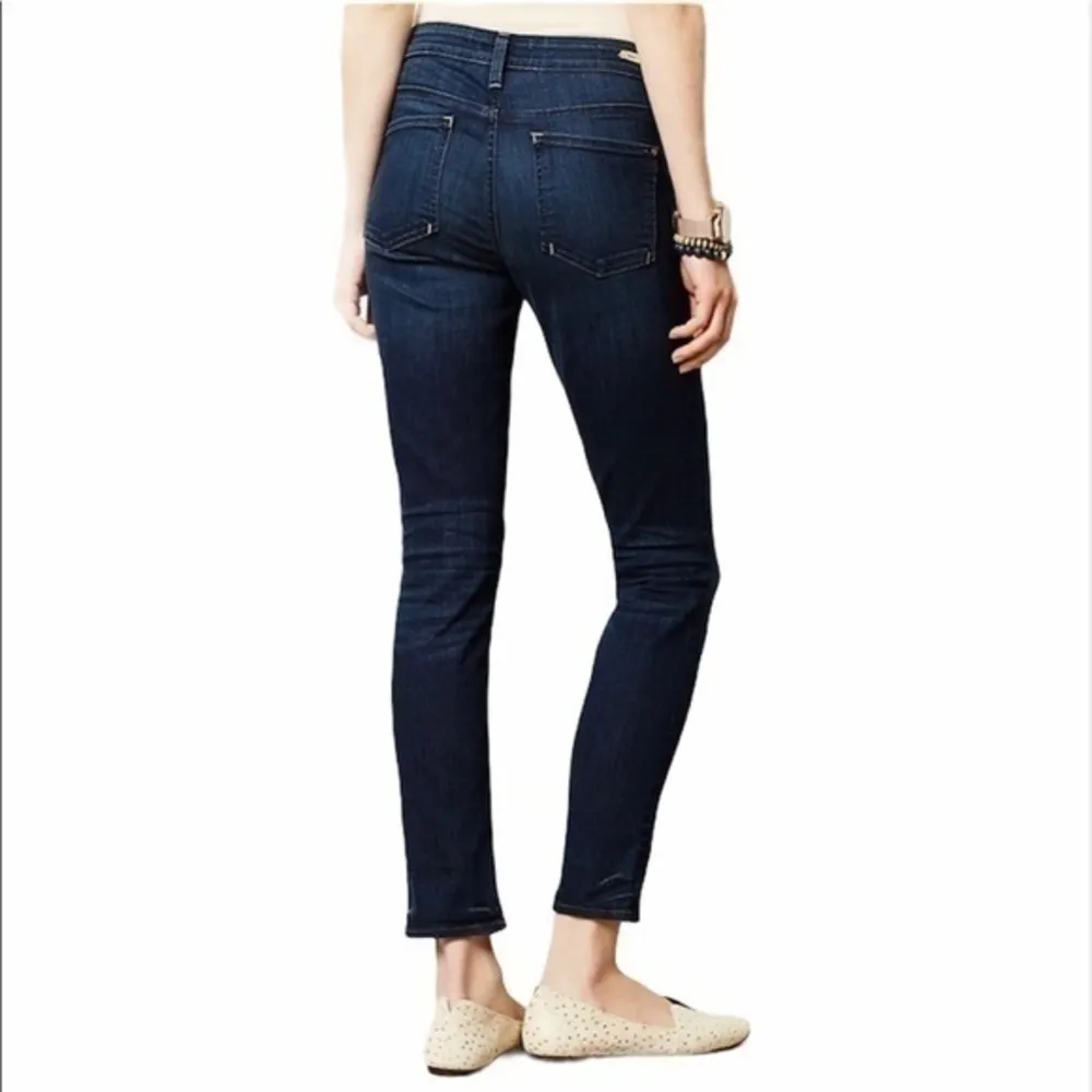 Pilcro & The Letterpress Anthropologie Size 26 Stet Slim Ankle Dark Wash Jeans - Image 2