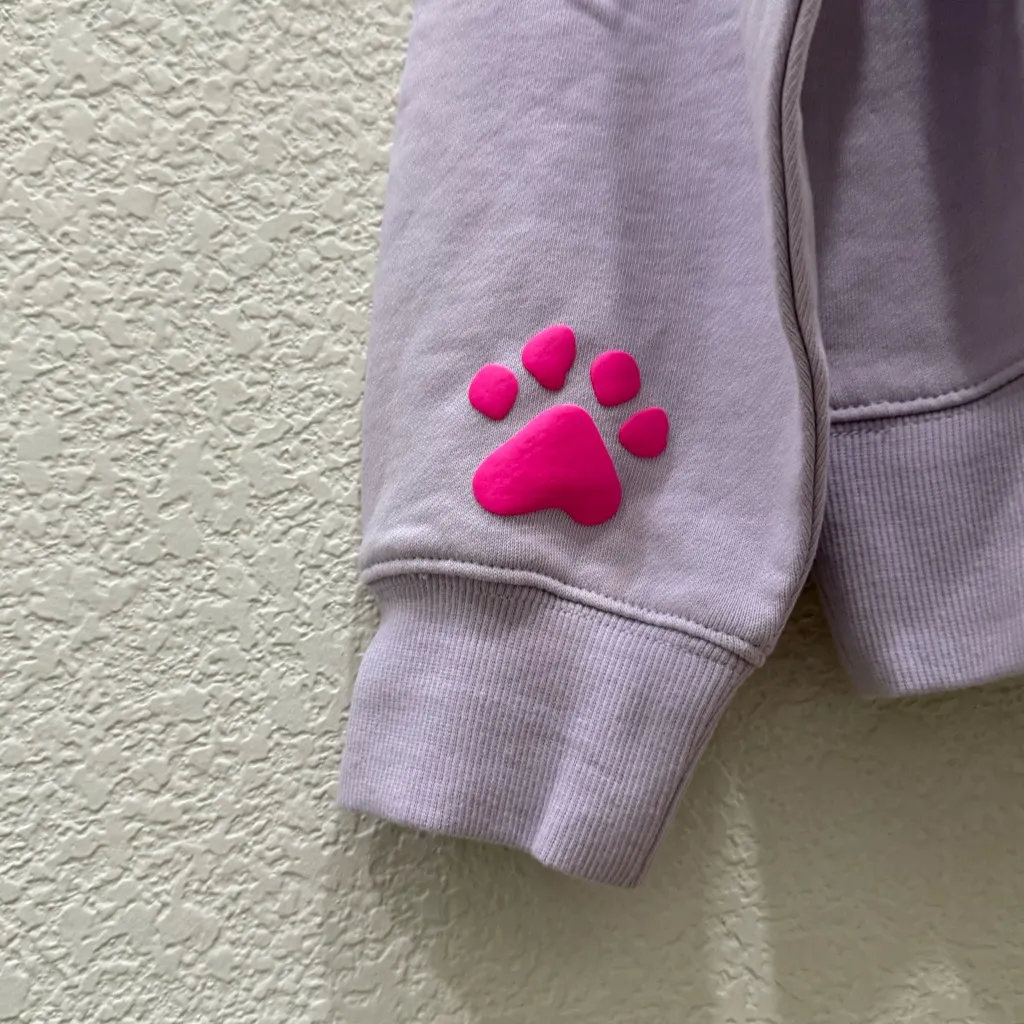 WILDFOX Dogs Love Me Lavender Graphic Crewneck Sweatshirt in Orchid Petal Size S - Image 7