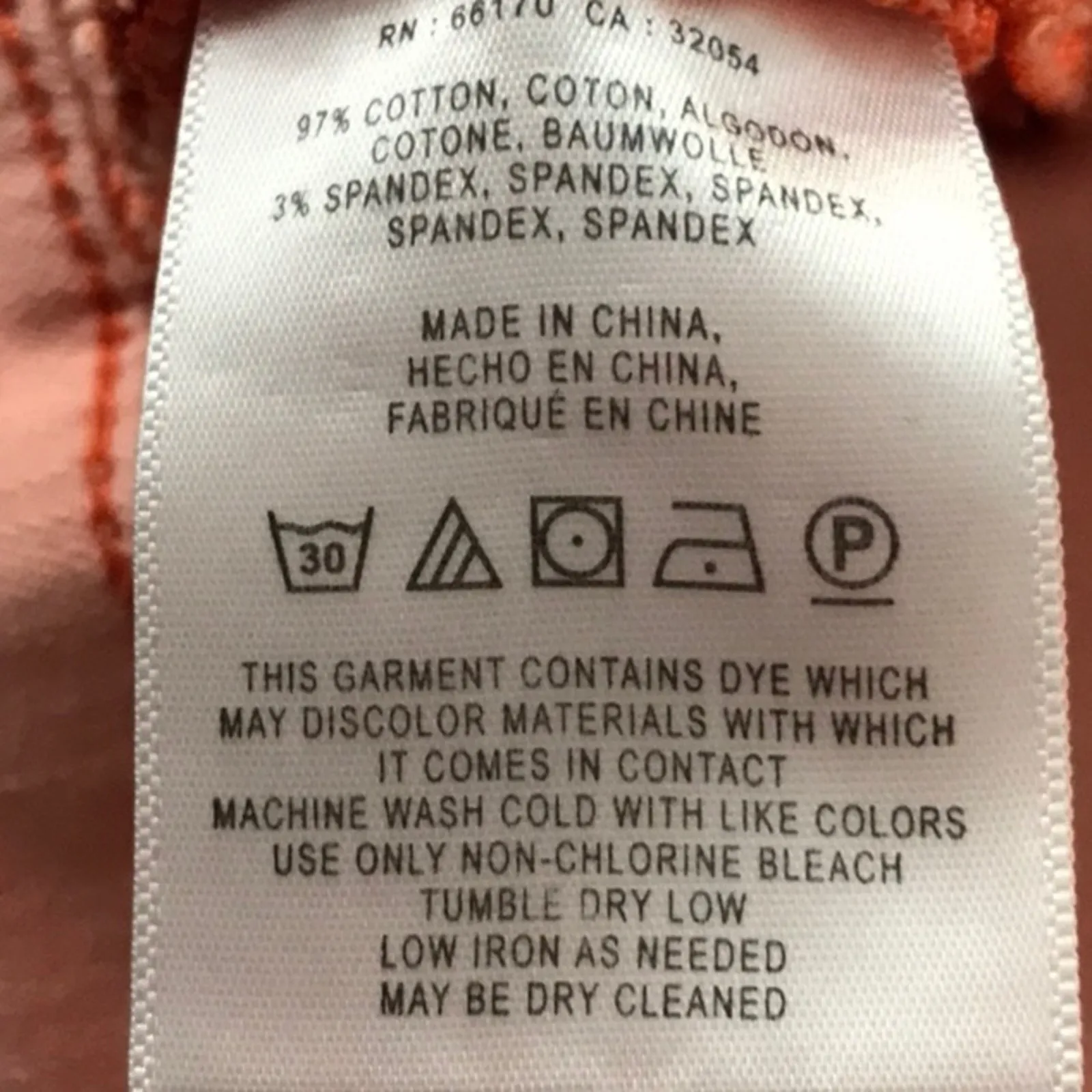 Pilcro & the Letterpress Stet Peach Cropped Ankle 27 Dopamine Boho Classic - Image 7