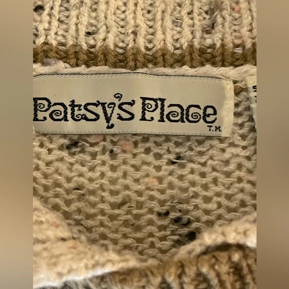 Vintage 90s Floral Knit Sweater by Patsy’s Place Cozy Cottagecore Vibes Size L Size L - Image 5