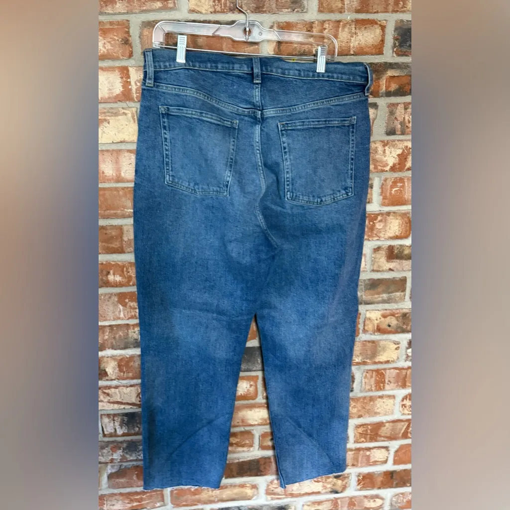 Old Navy Sky-Hi Straight Jeans - Dark Blue - Image 2