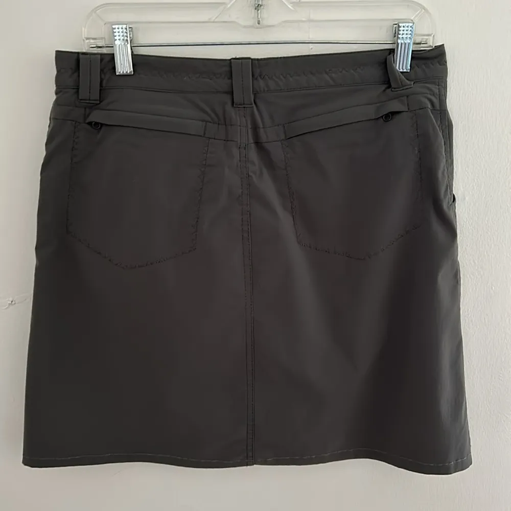 Eddie Bauer Gray Nylon Skort sz4 - Image 4