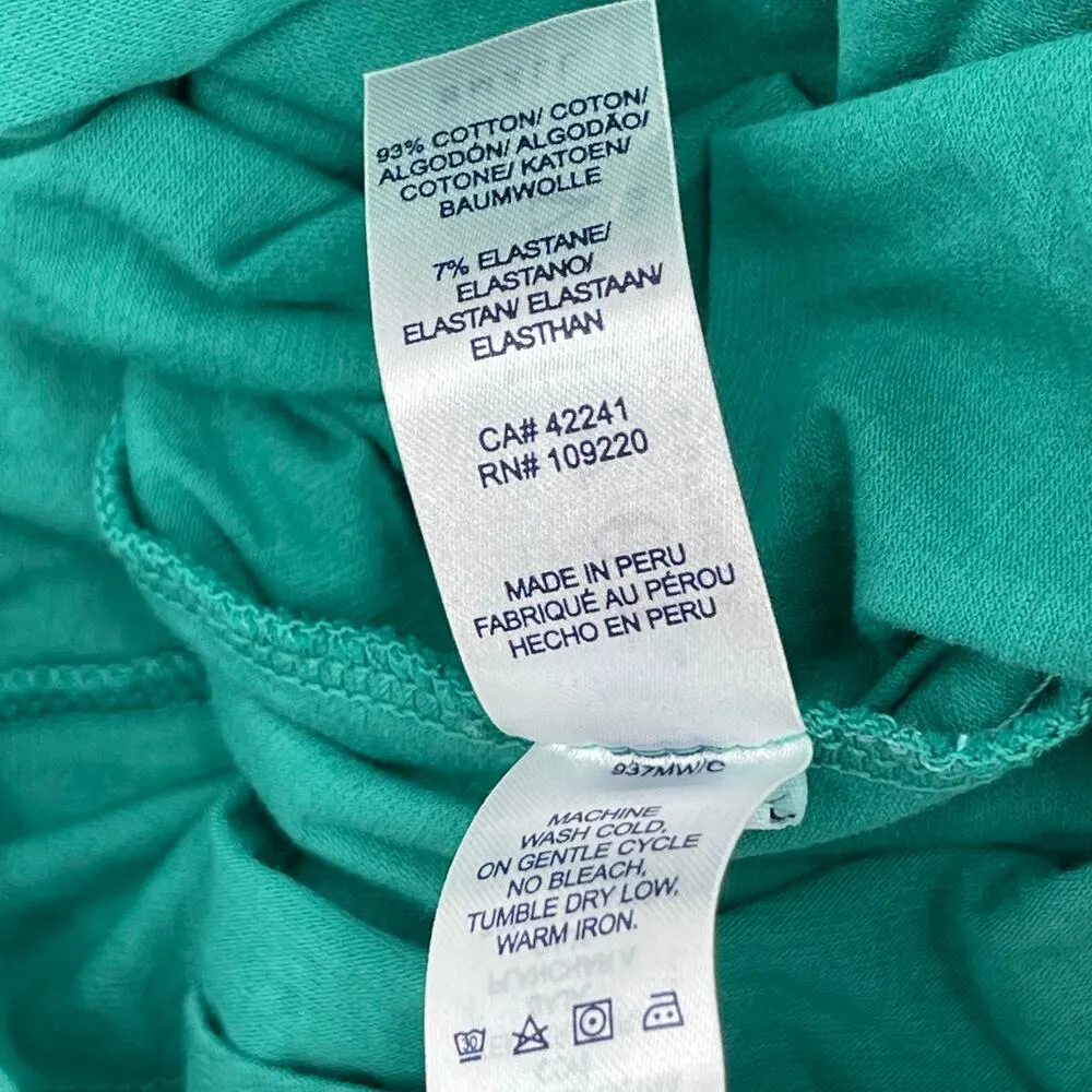 VELVET by GRAHAM & SPENCER Tank Top Size Small Adelise Faux Wrap Tile Collar NWT Green - Image 12