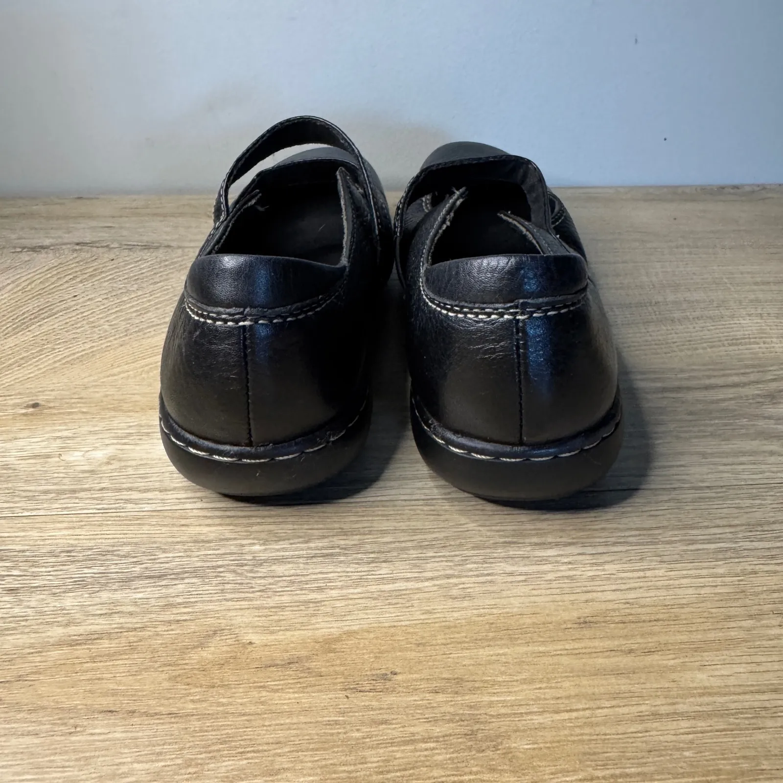 Clarks Bendables 7.5W Black Leather Mary Jane Loafer Comfort Core Academia - Image 6