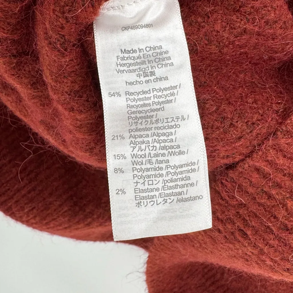 Madewell, Alpaca Wool Red Sweater - 2X - Image 6