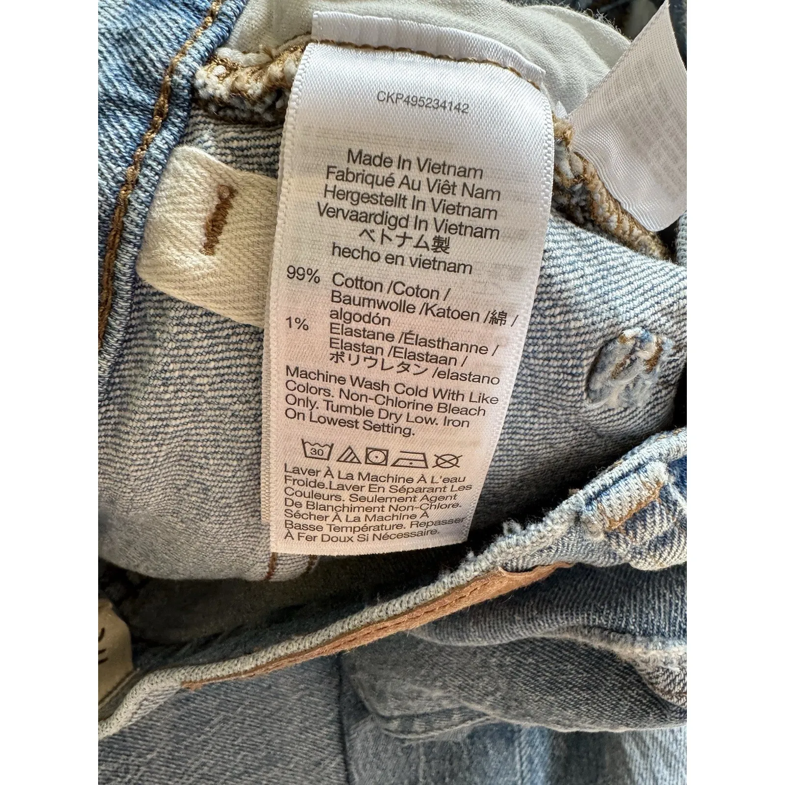 Madewell The Perfect Vintage Wide Leg Crop Jeans Size 26 Petite Hallstead Wash - Image 11