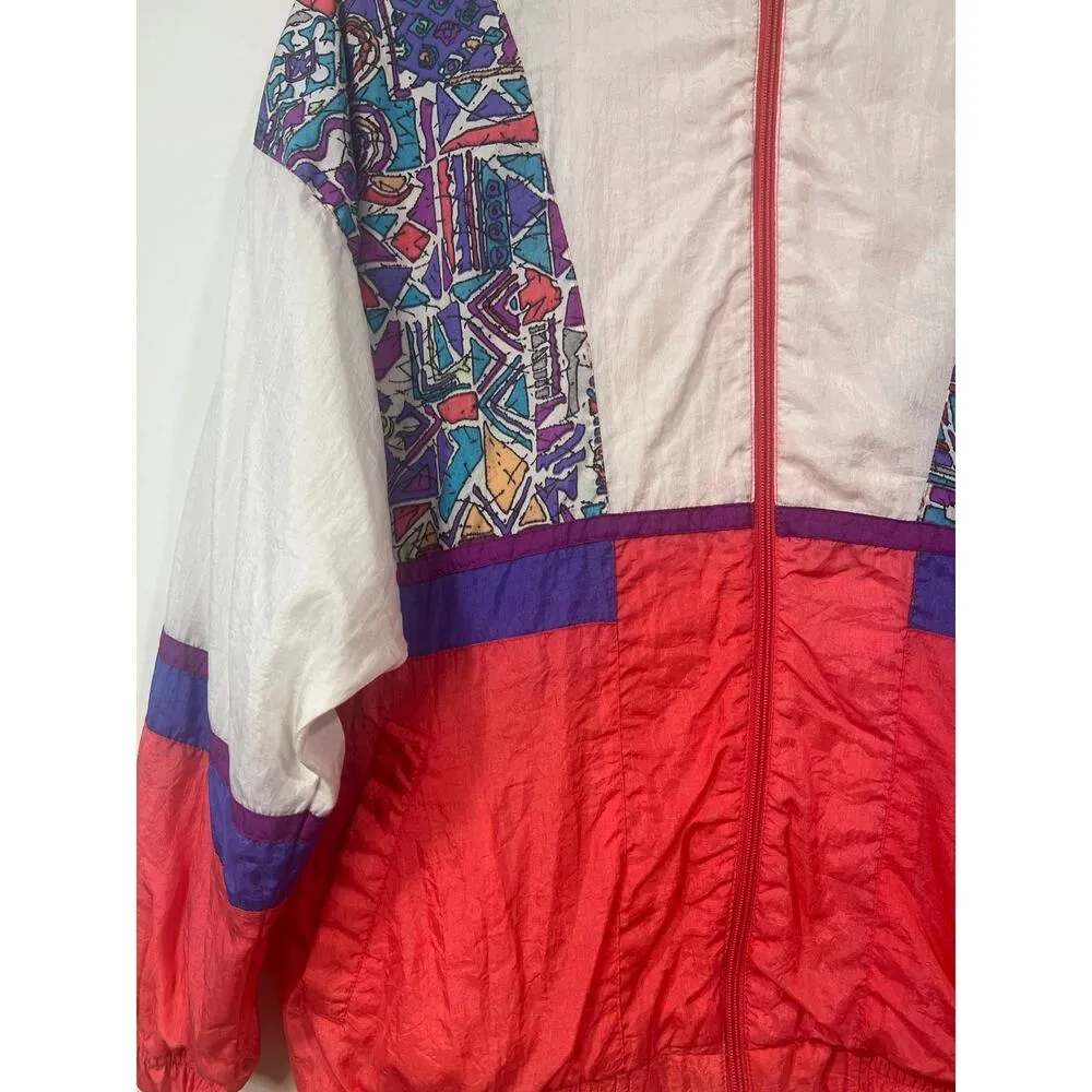 Vintage Women’s 80s 90s Windbreaker Jacket Hipster Small - Image 10