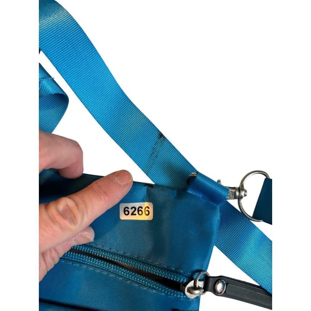 LeSportSac Scansafe RFID Blue Crossbody Bag With Adjustable Strap & Multiple Poc - Image 9