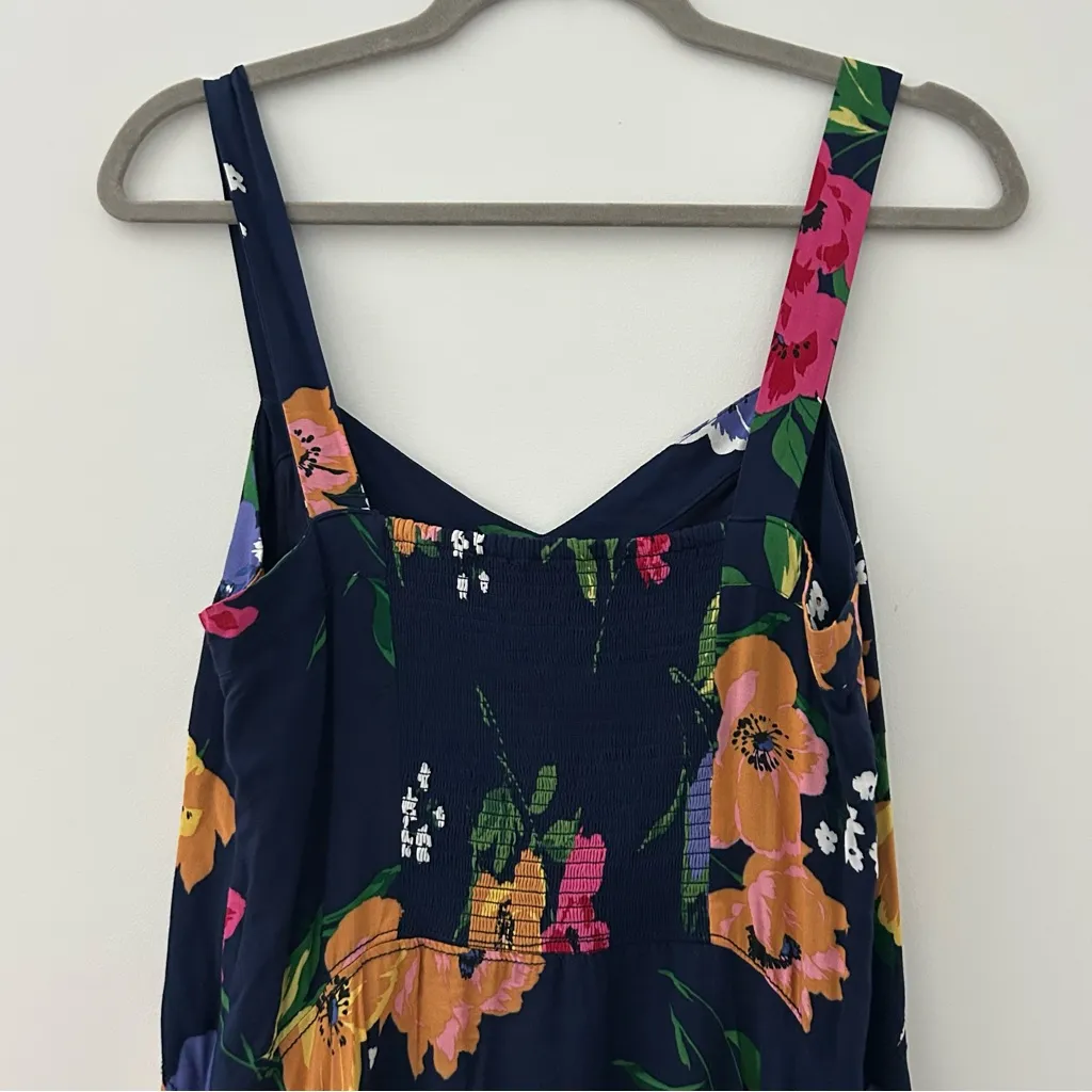 Anthropologie Maeve Vivienne Blue Floral Sleeveless Midi Dress 10 - Image 5