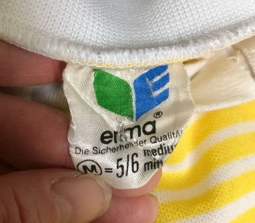 Vintage 70s 80s Erima Soccer Jersey Goalie West Germany Futbol Football size Med Yellow - Image 10
