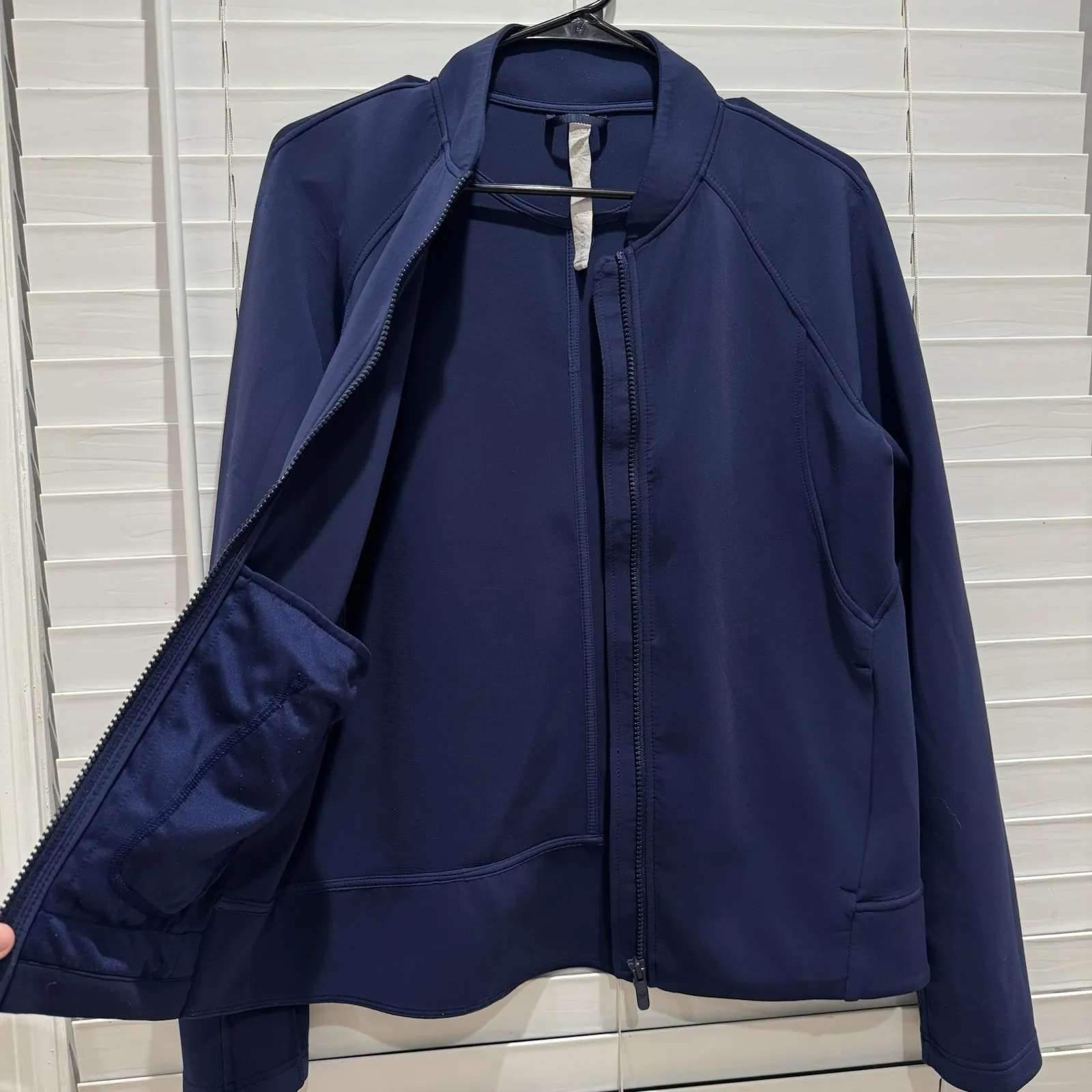 Lululemon Embrace The Space Jacket Women's 6 Hero Blue‎ Navy Full Zip Nursing - Image 13