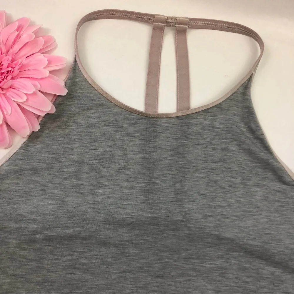 Athleta Essence Athletic Longline Tank Top: Heathered Grey - Image 4
