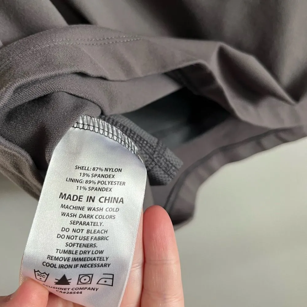 FootJoy Taupe Gray Performance Golf Skort Large Pockets Stretch Activewear - Image 7