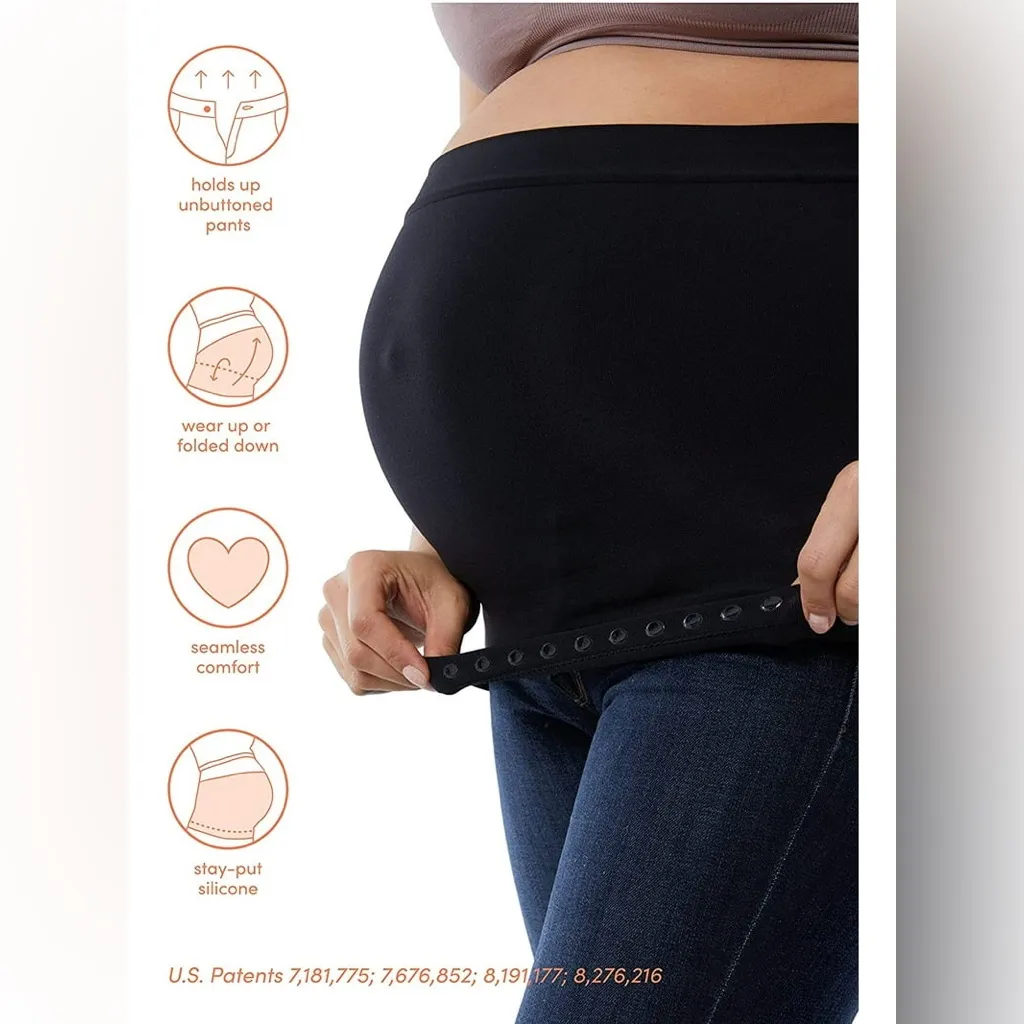 Set of 2 /Ingrid & Isabel Maternity Belly Band, for Pregnancy & Postpartum Black Size undefined - Image 8