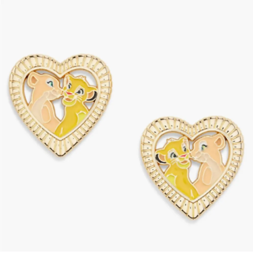 Disney nwt Lion King Heart Stud Earrings - Image 5