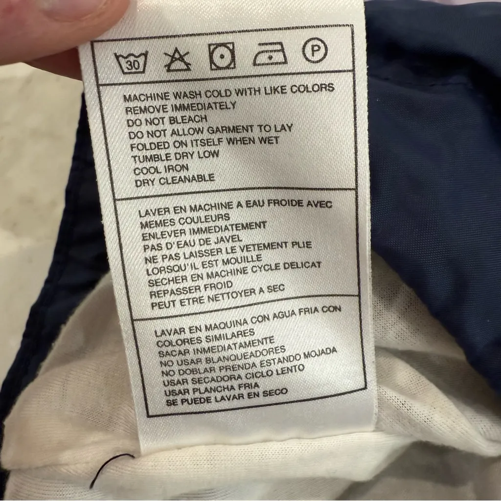 Vintage Nike 1/2 Zip Pullover Hooded Windbreaker Jacket Womens XL Purple/Blue - Image 9