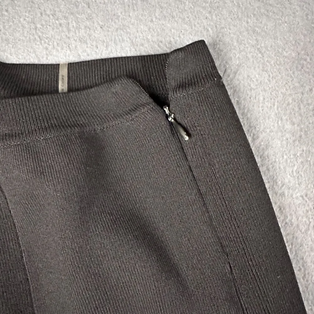 BCBG Maxazria Womens S Black Trumpet Skirt Ribbed Classy Dressy Business - Image 4