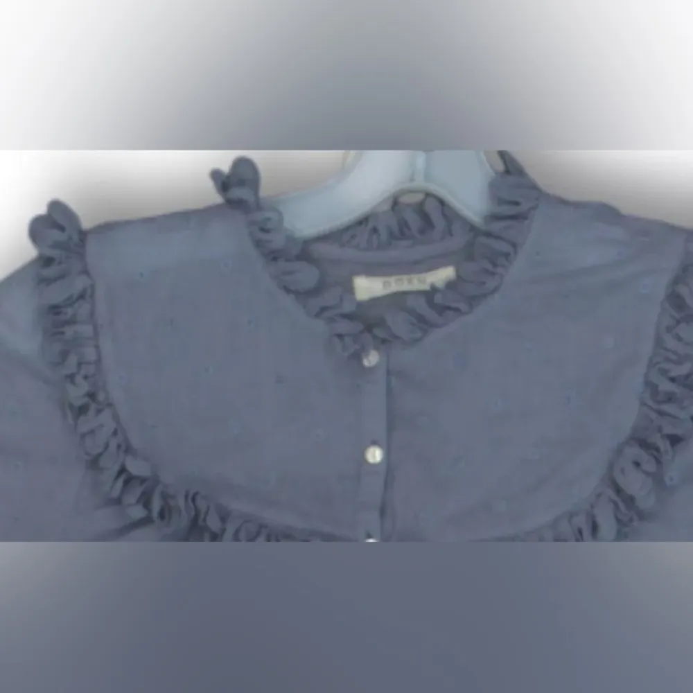 Doen Cotton Blouse XS Blue - Image 3