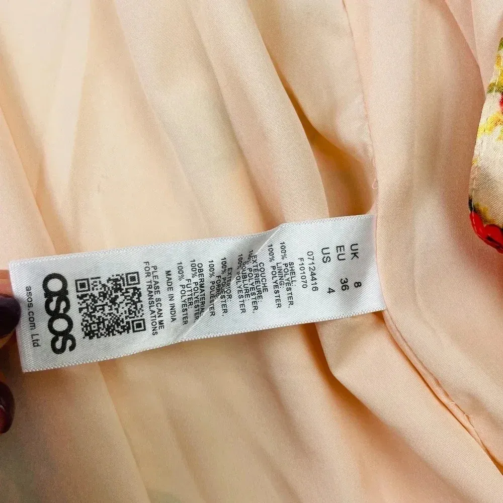 Asos Design Printed Soft‎ Kimono Size 4 - Image 6