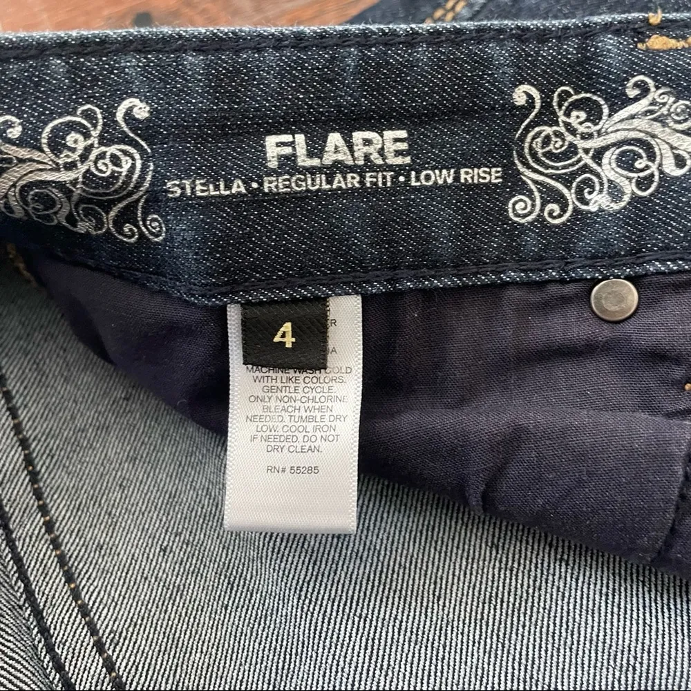 Jeans, Flare Stella, regular fit, low rise, size 4 - Image 10